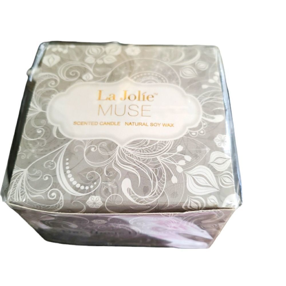 La Jolie Muse Soy Candle Blue Lotus Travel Aromatherapy New